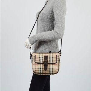 Authentic Burberry haymarket check crossbody bag